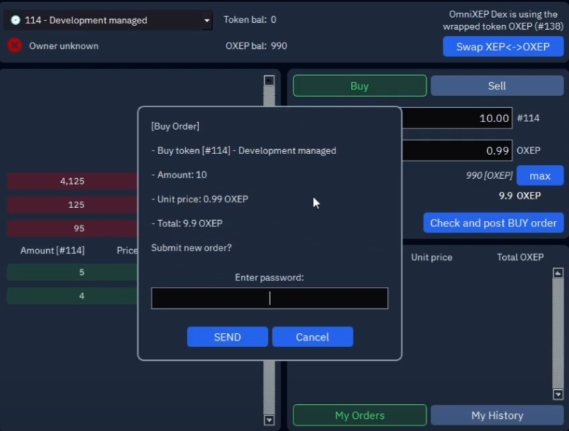 DEX screenshot